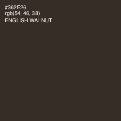 #362E26 - English Walnut Color Image